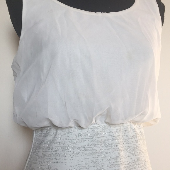 Emerald sundae women’s white and silver mini dress​​ - Picture 4 of 8